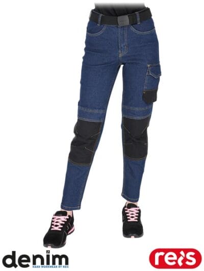 Elastyczne spodnie ochronne do pasa, damskie REIS JEANS-L777